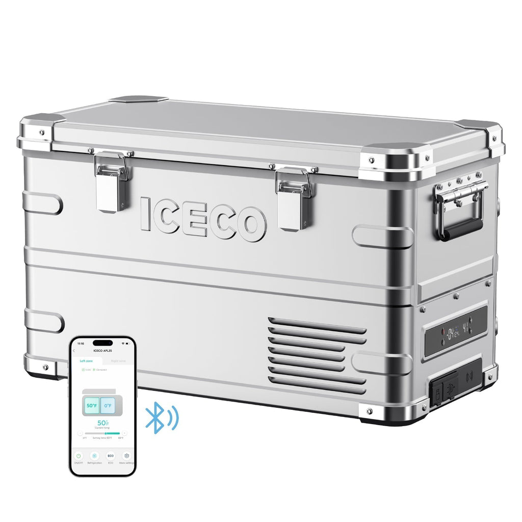 Dual Zone Aluminum Fridge refrigerator35 LT