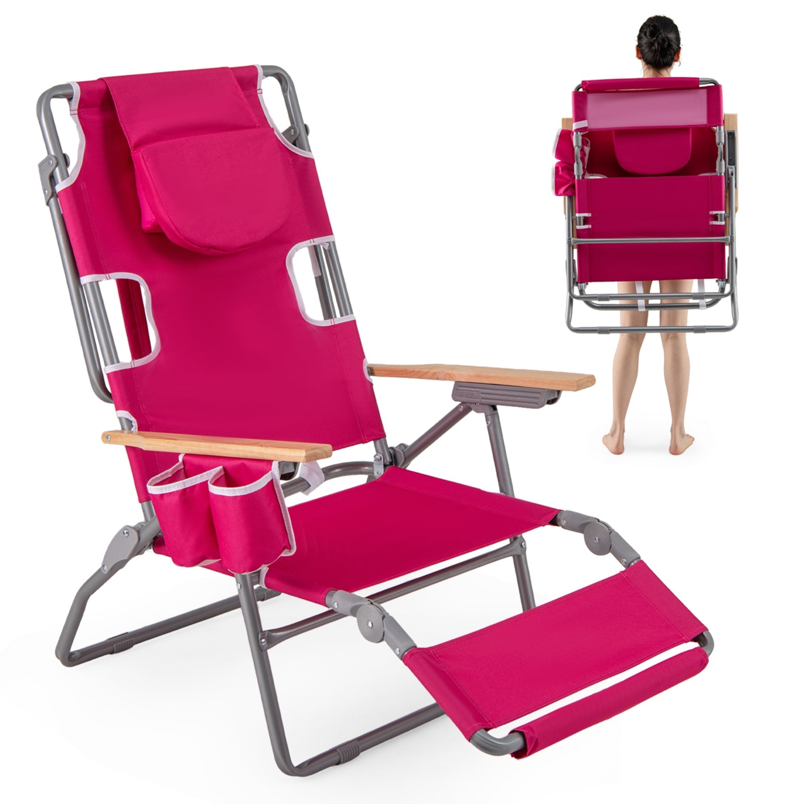 3-IN-1 Foldable Beach Chair