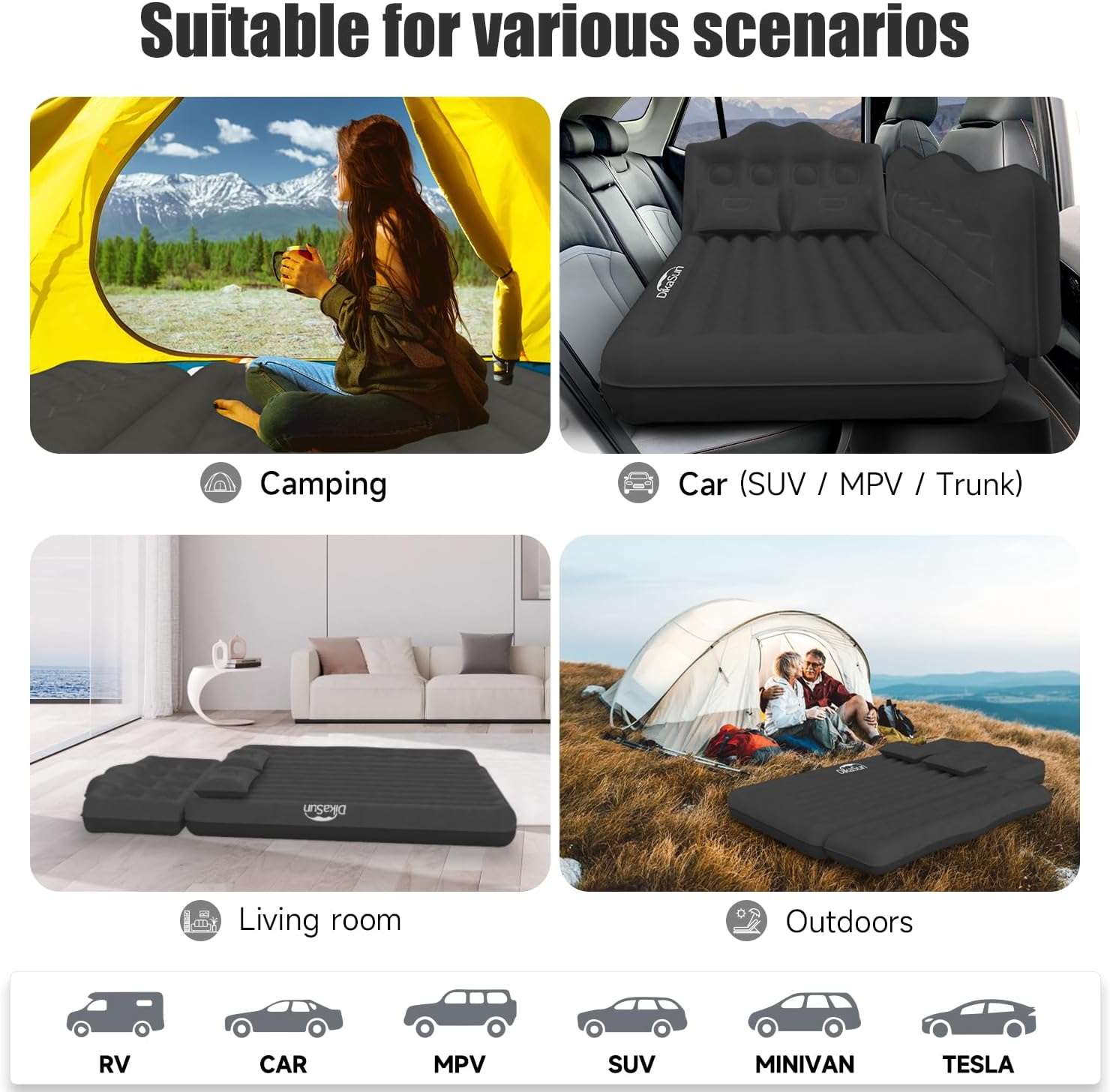 Thicken Backseat SUV/Car/Truck Air Mattress