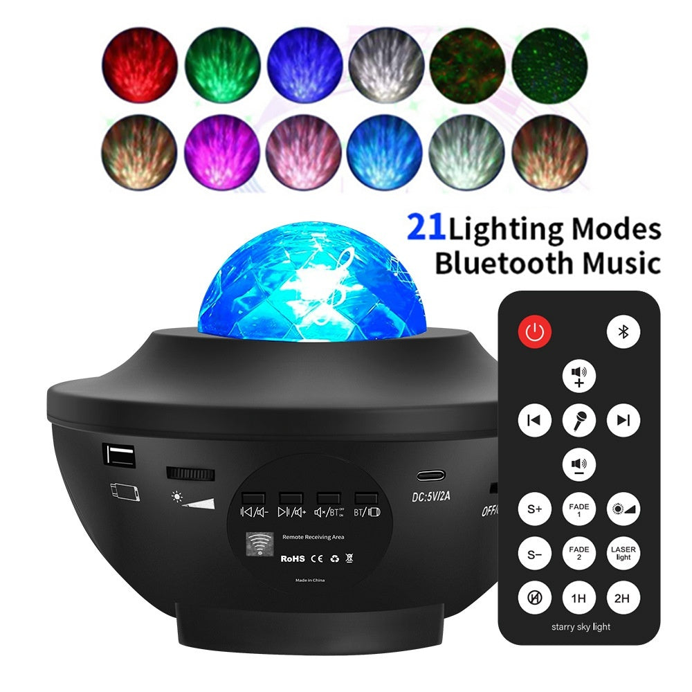 Starry Sky Projection Lamp USB Bluetooth Music