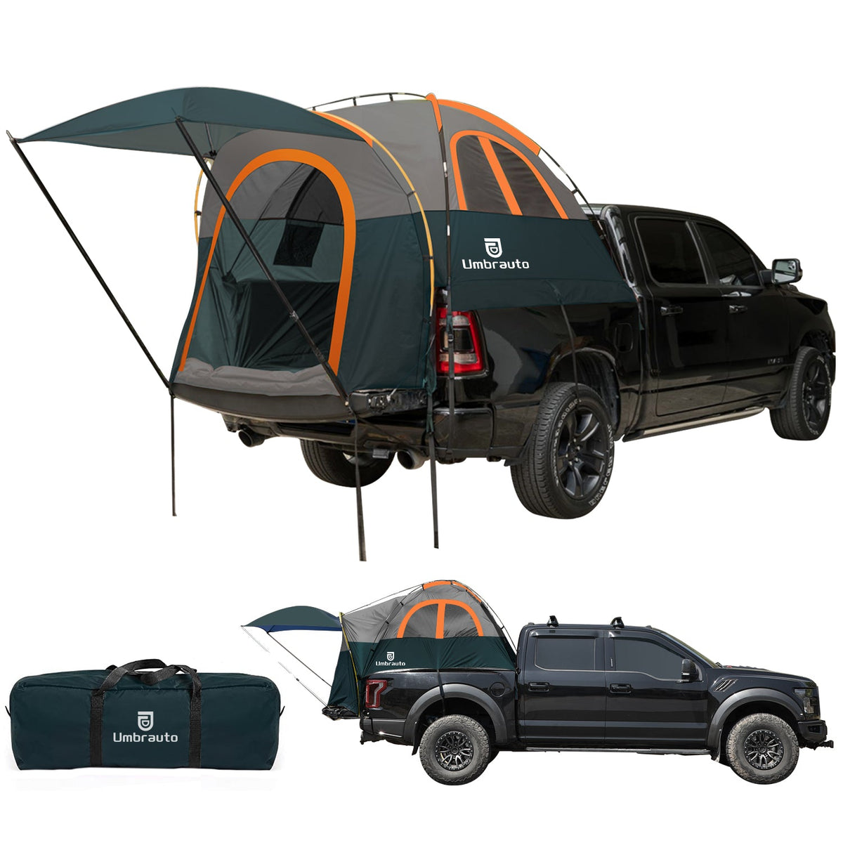 Truck Bed Tent with Awning, Fits 5.5-5.8 ft Truck Beds