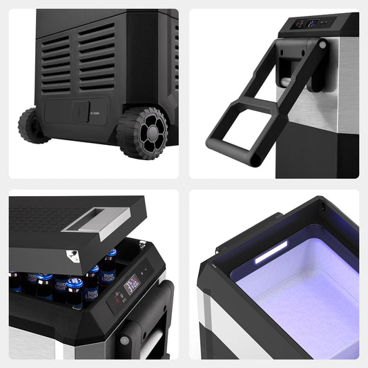Pro Dual Zone Wheeled Portable Freezer 40 LT