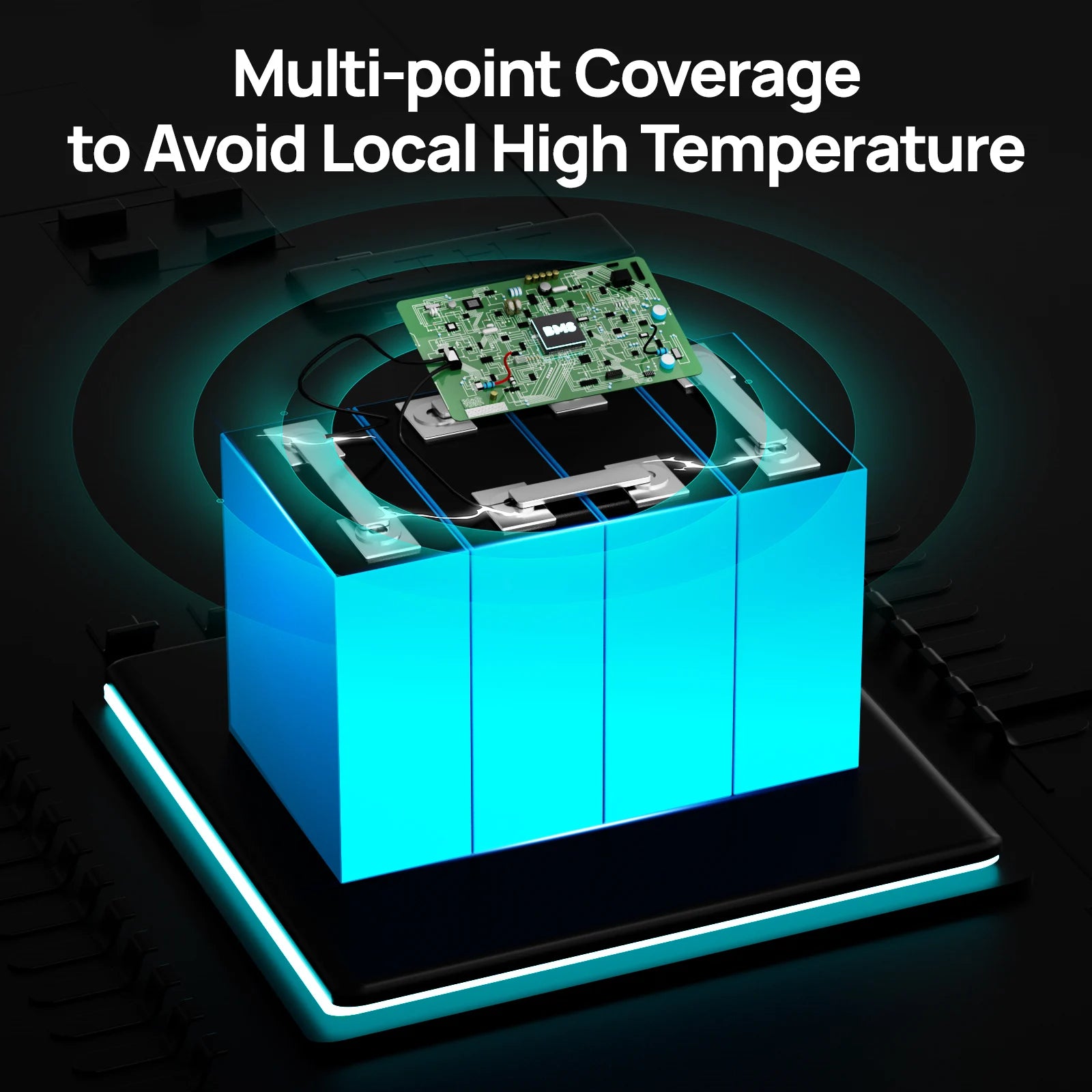 12V 100AH LiFePO4 Lithium Battery with Bluetooth
