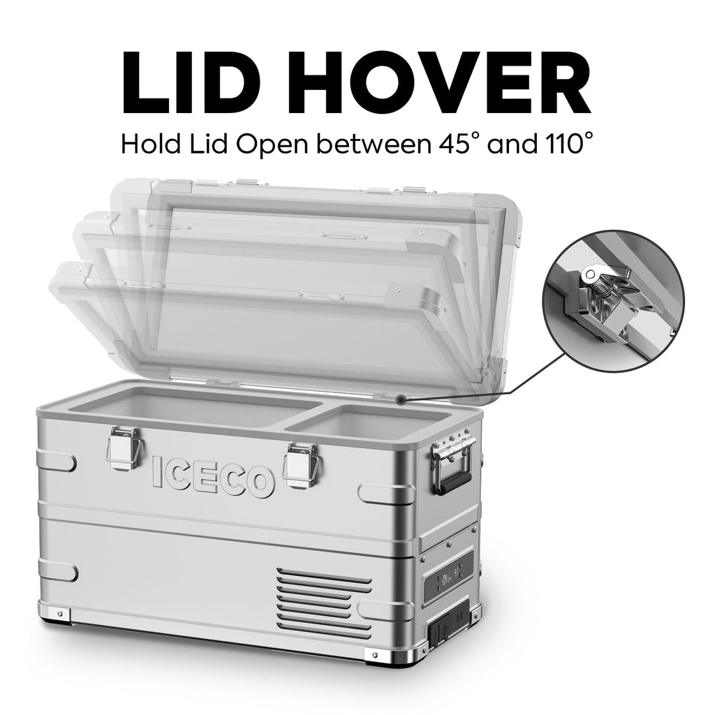 Dual Zone Aluminum Fridge refrigerator35 LT