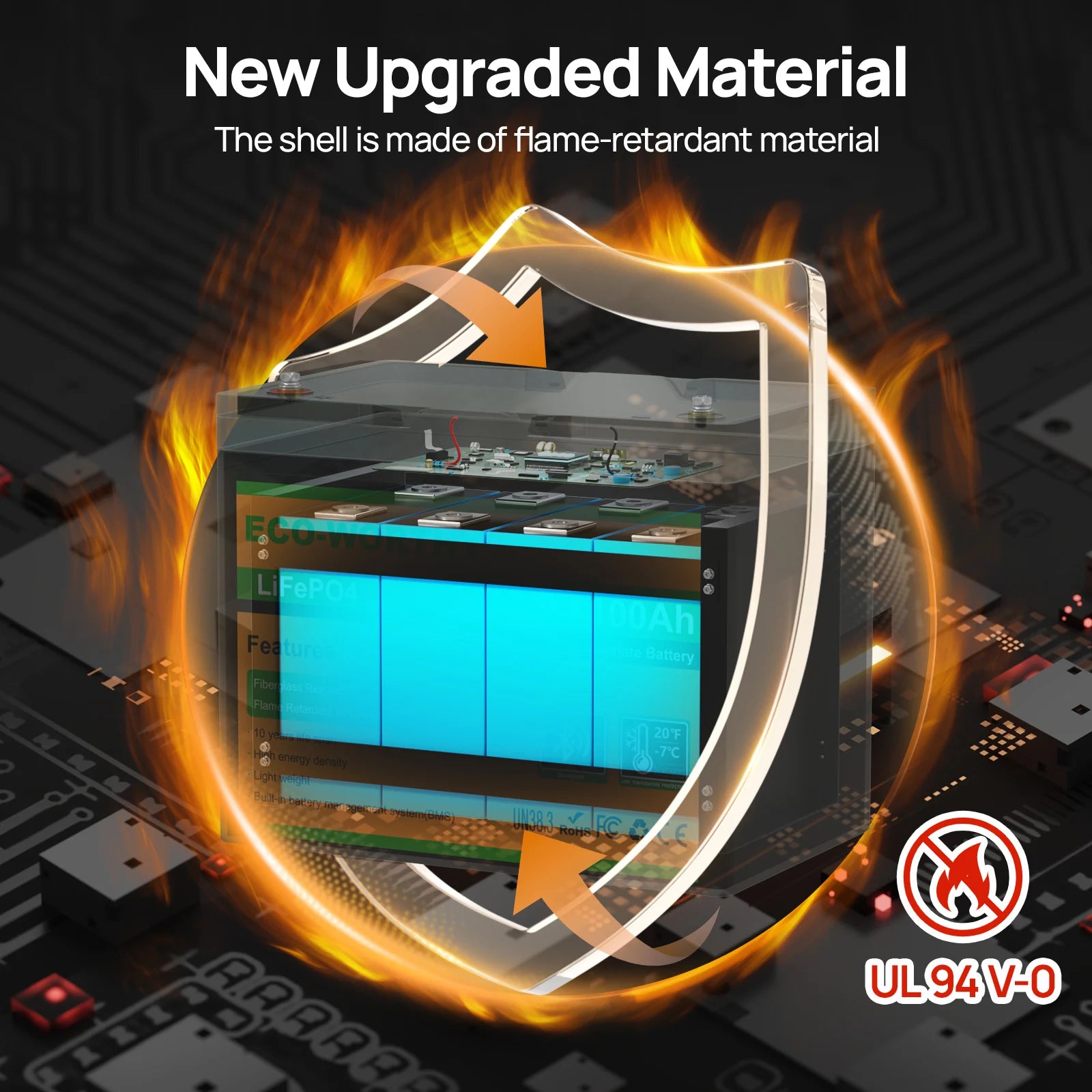 12V 100AH LiFePO4 Lithium Battery with Bluetooth