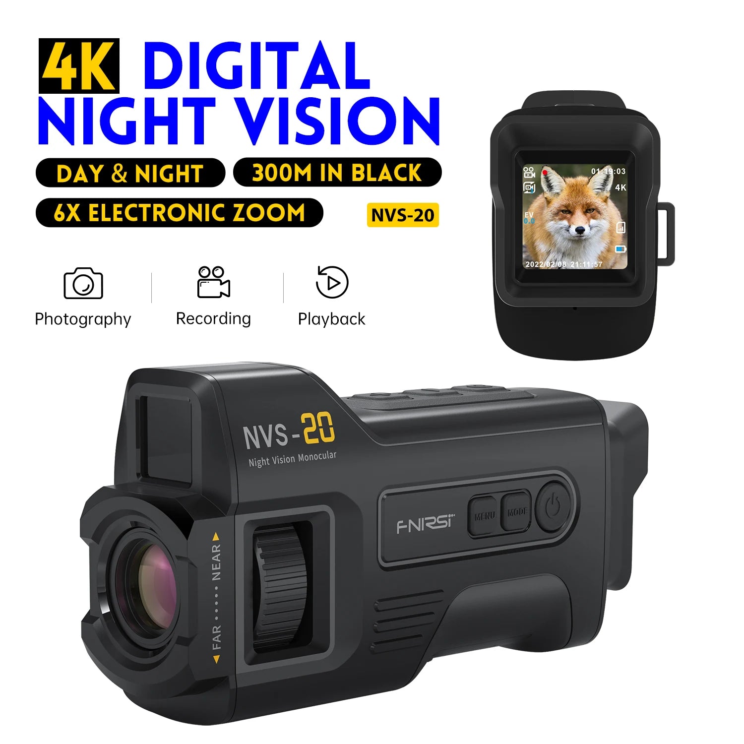 Telescope NVS-20 4K HD  Night Vision Goggles