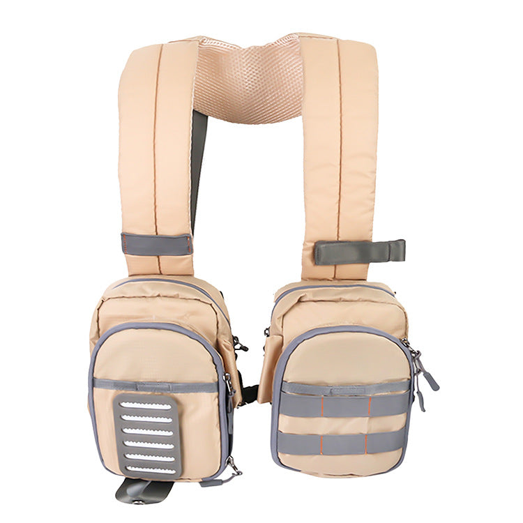 Multi-functional Fly Fishing Tackle Bag with Multiple Pockets