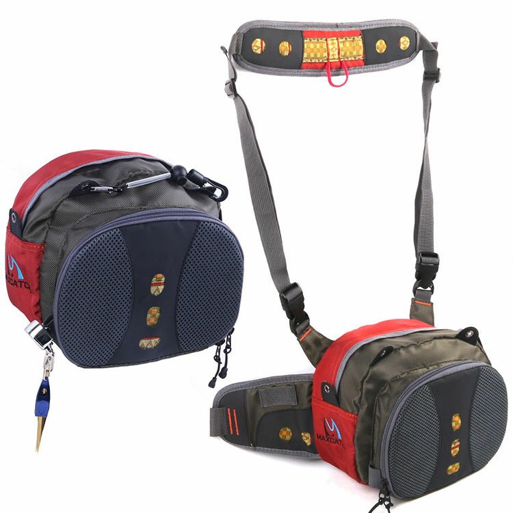 Multi-functional Fly Fishing Tackle Bag with Multiple Pockets
