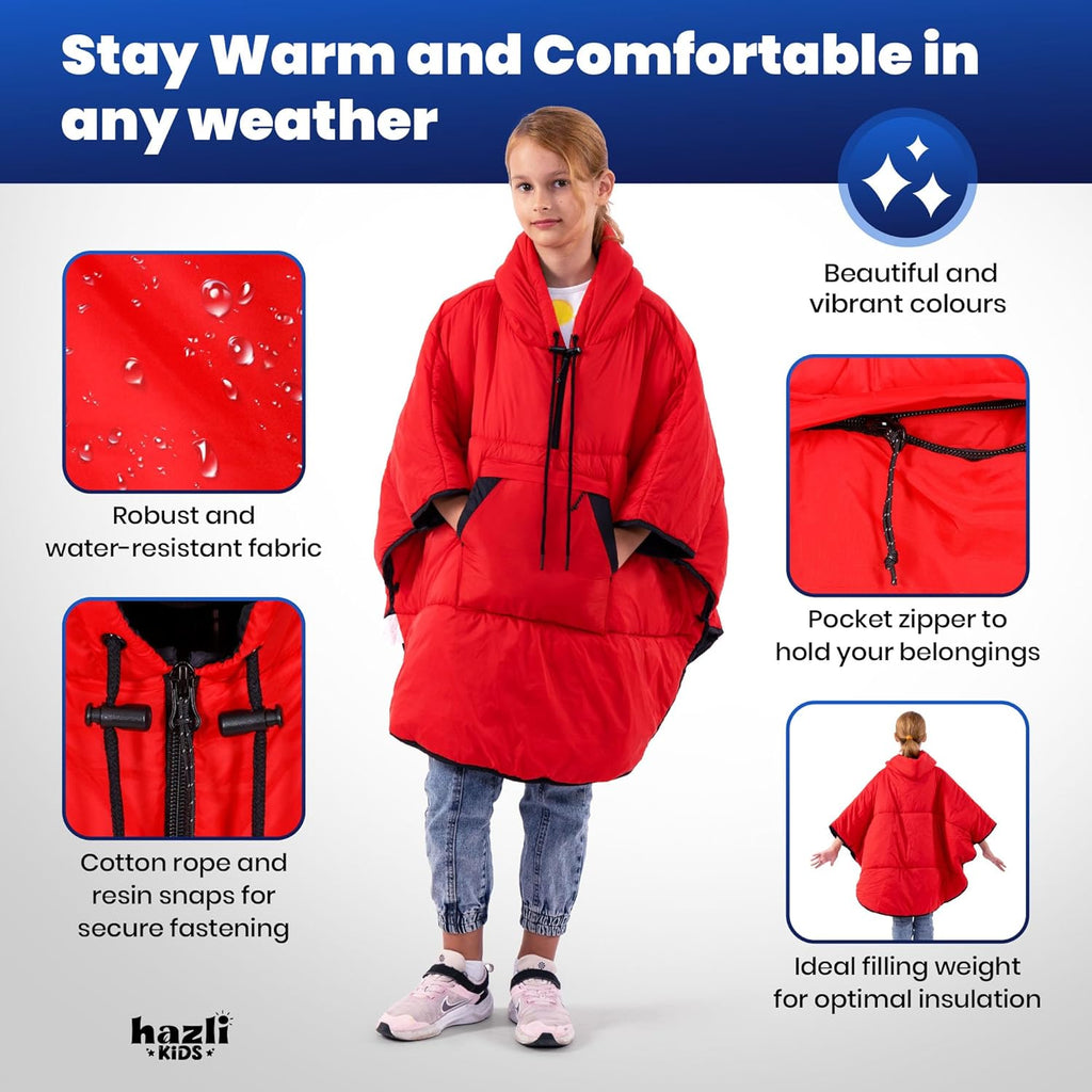 Wearable Poncho Blanket  Hooded Windproof