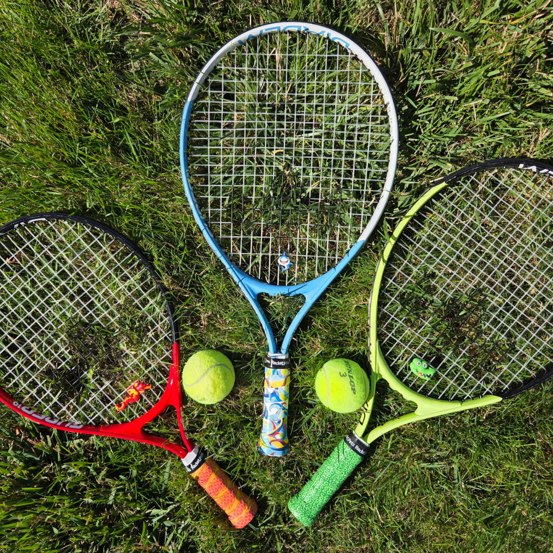 Alligator Green Tennis Overgrip Tape and Matching Shock Absorbing Dampener