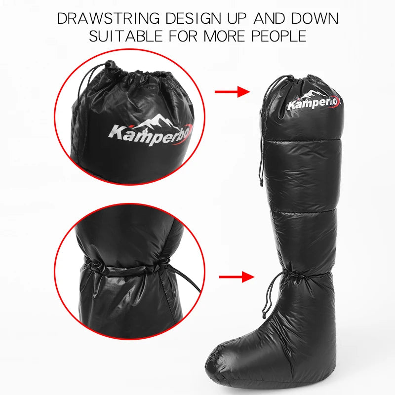 Camping Down Socks Booties Sleeping Bag Socks