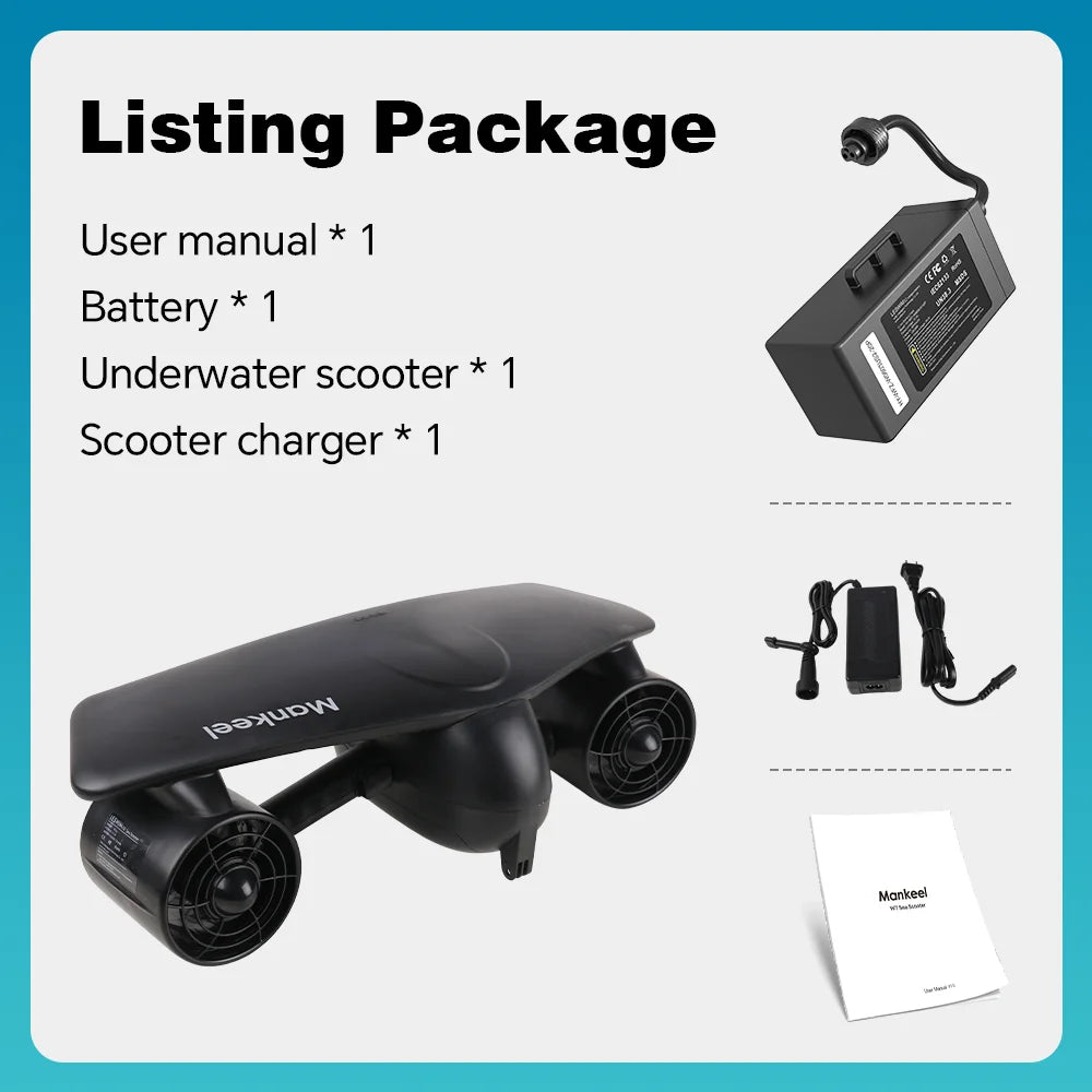 Underwater Diving Scooter Waterproof Electric Scooter 50M Depth