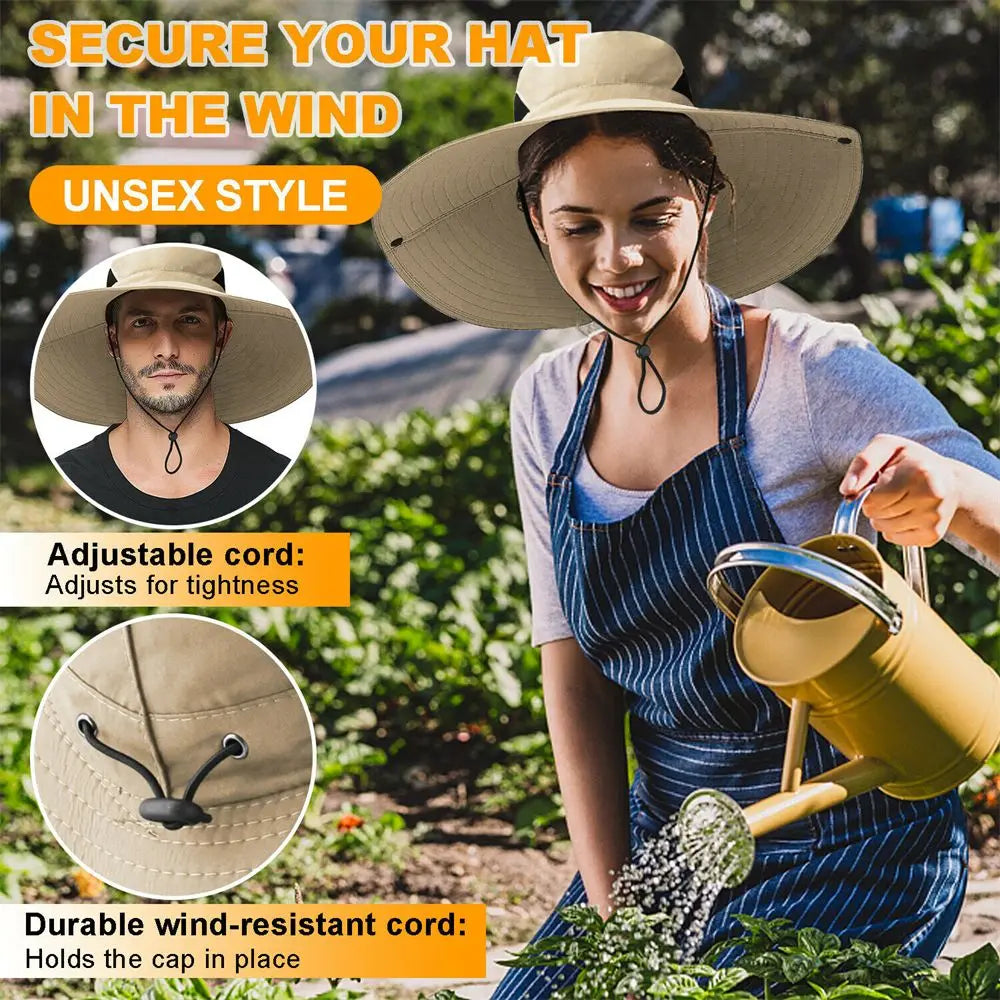 Wide Visor Brim  UV Sun Protection Breathable