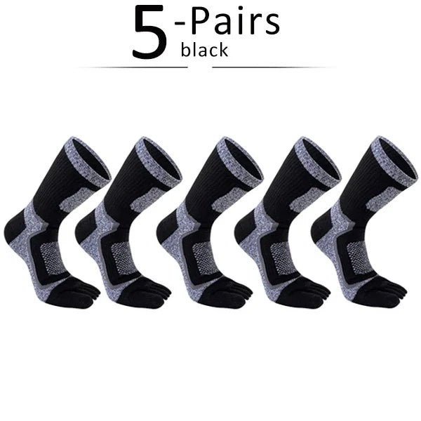 5 Pairs Toe Sport Short Socks Man