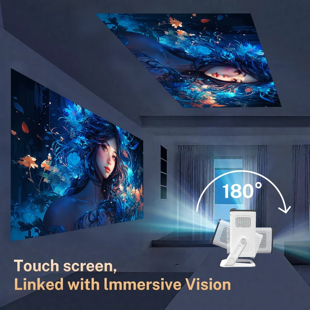 Mini Projector 1080P/4K Supported, WiFi 6
