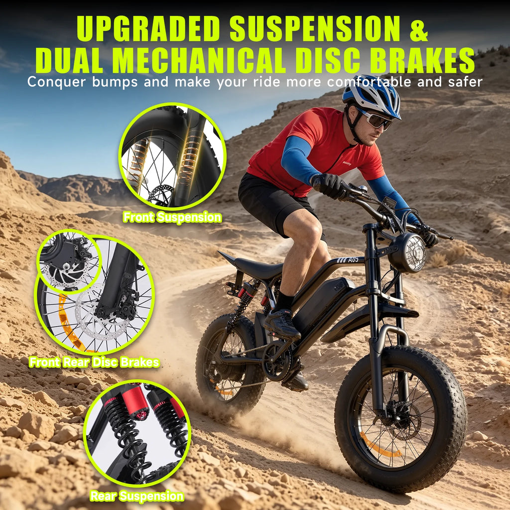 Long Range Adult Off Road Electric Mountain Bike