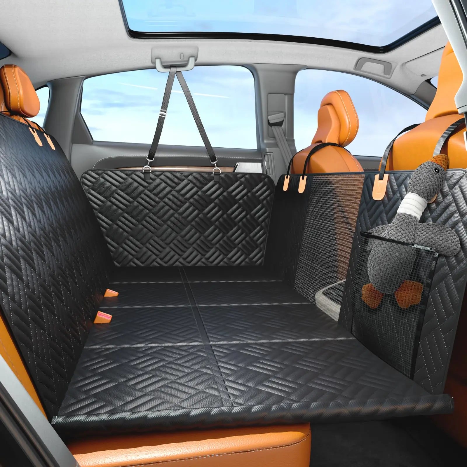 Dog Seat Cover Hard Bottom Rear Extender