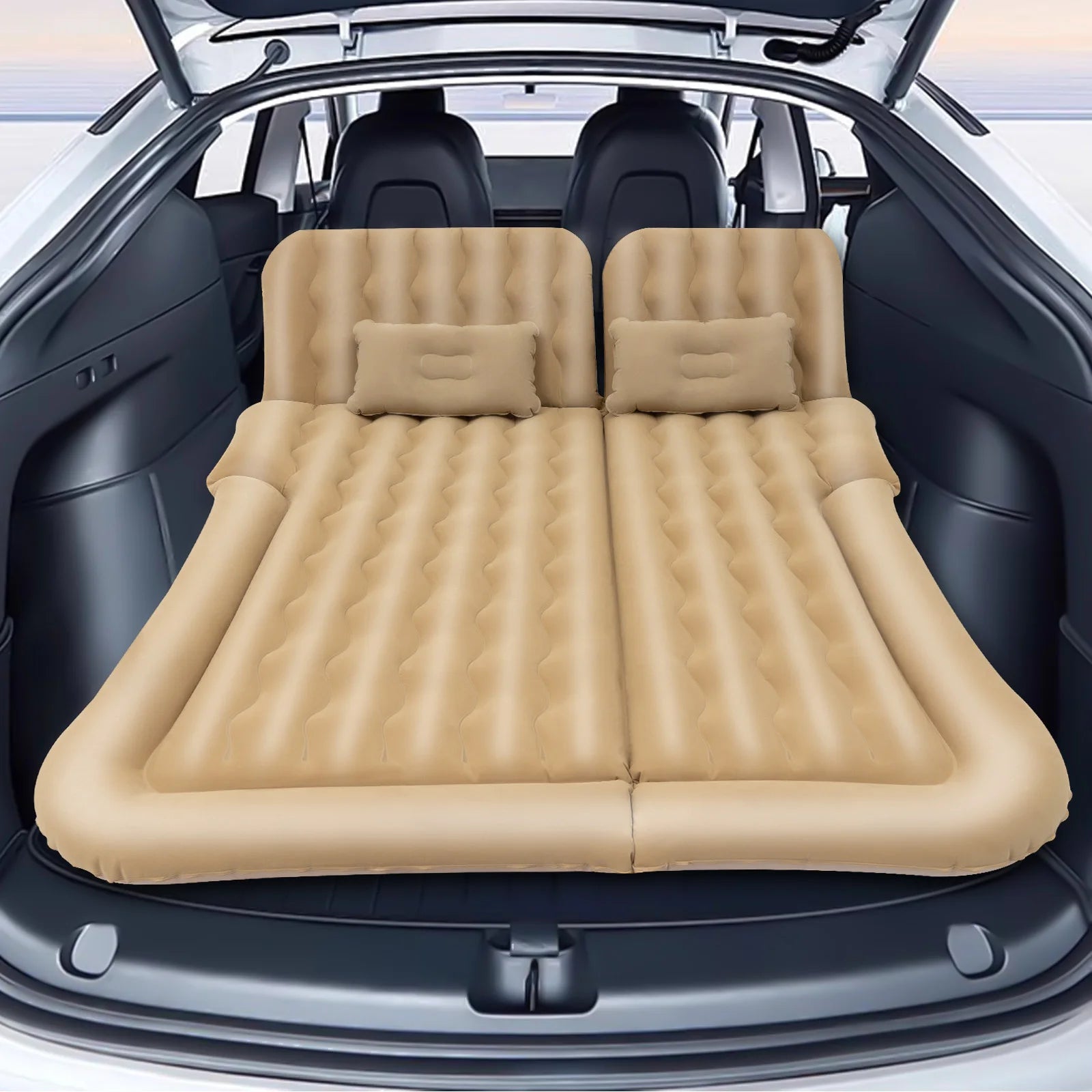 Portable Inflatable Mattress Set Car Back Seat