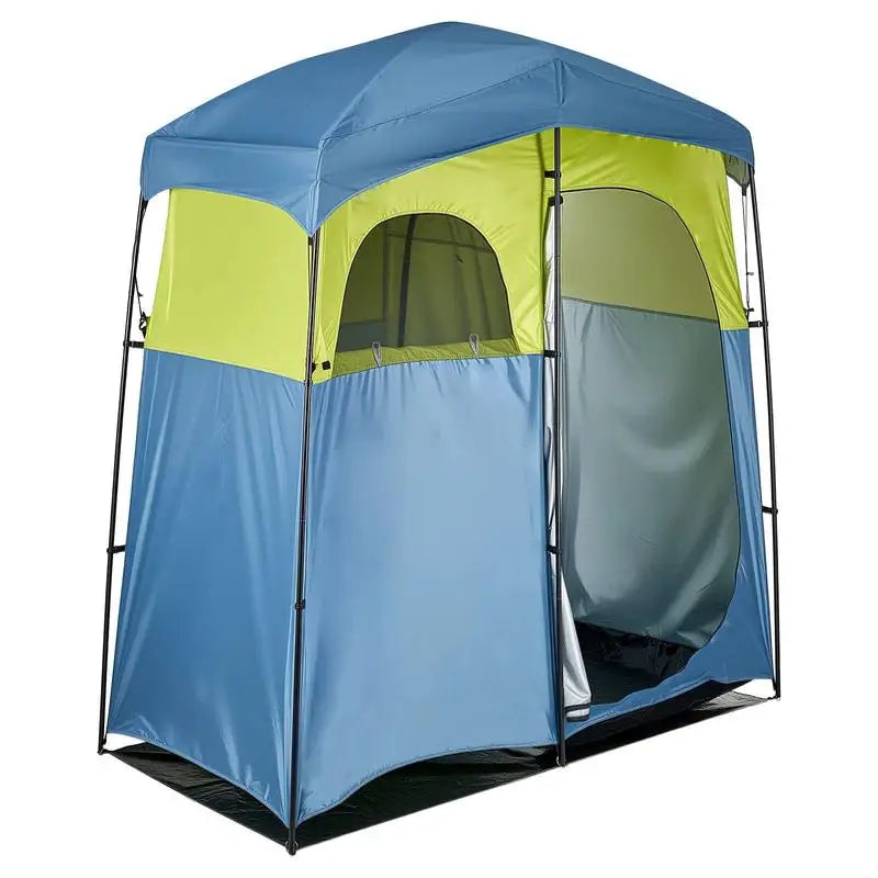 Camping Shower Tent, 2-Room Portable Privacy Tent