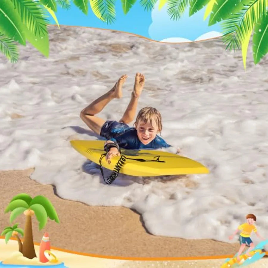 Beach bodyboarding