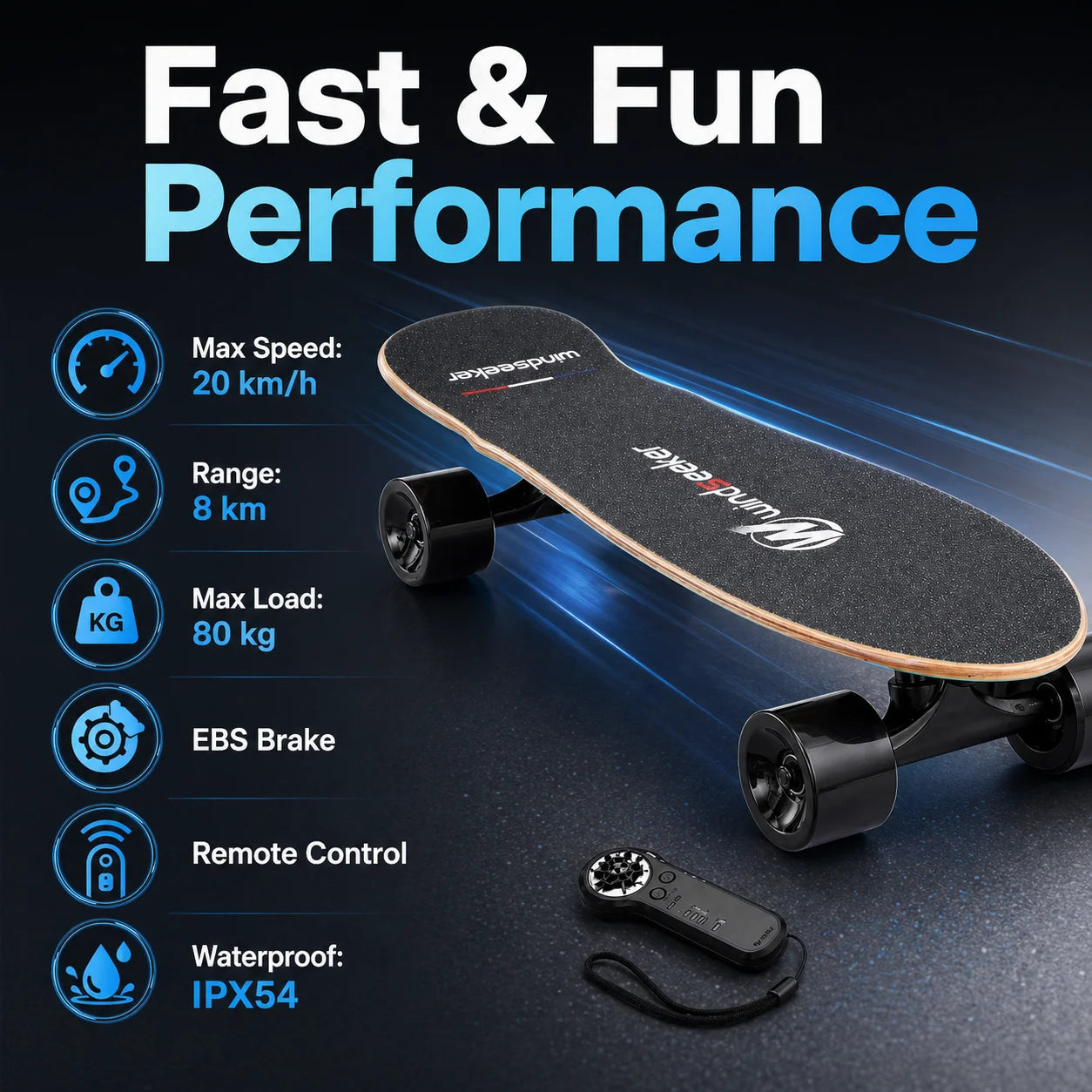 Mini Electric Skateboard 350W Motor
