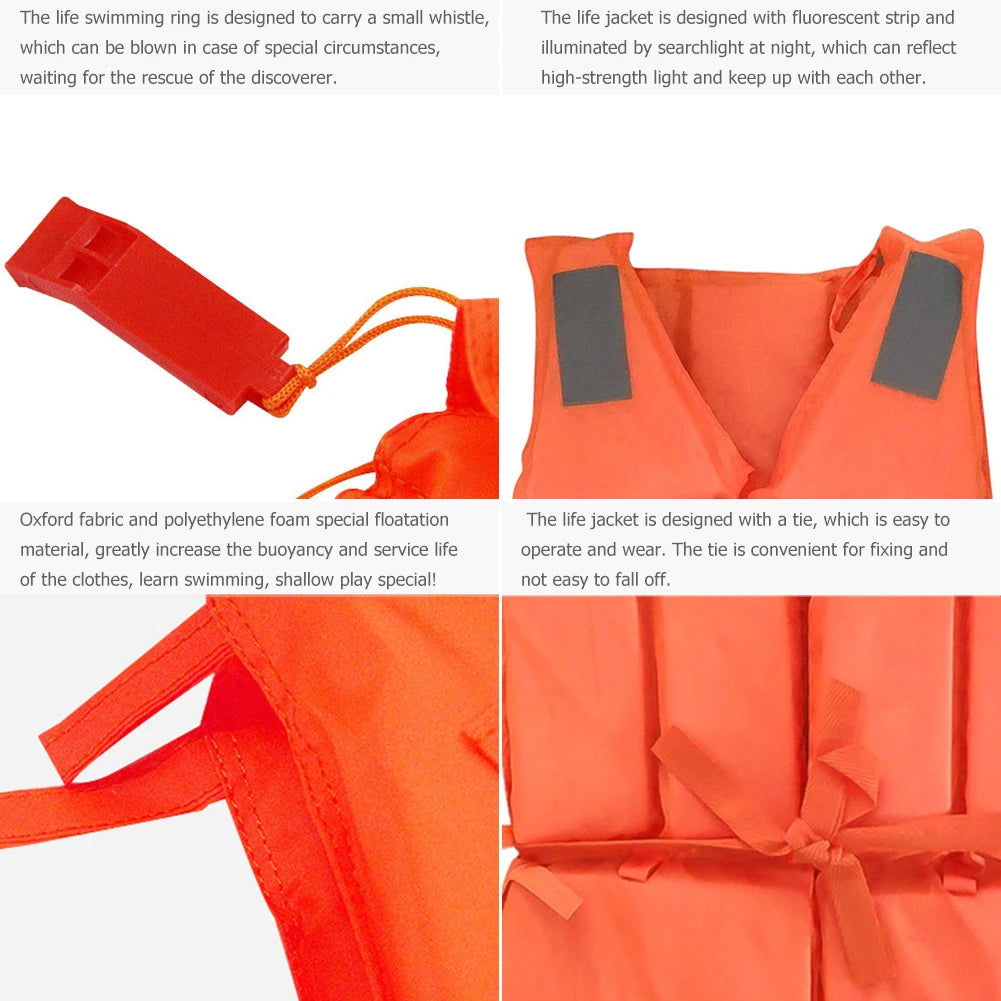 Life Jacket Adult with Whistle Water Sports