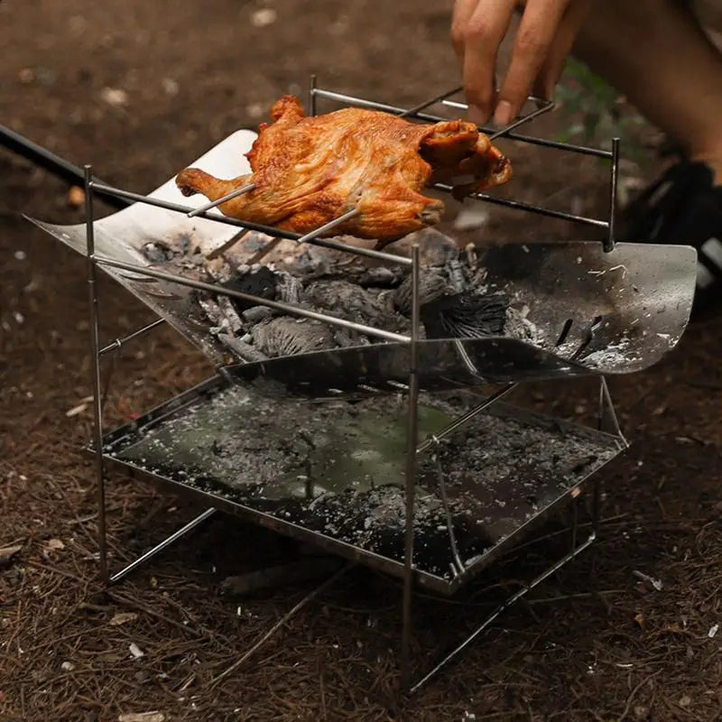 Camping Folding Campfire Grill