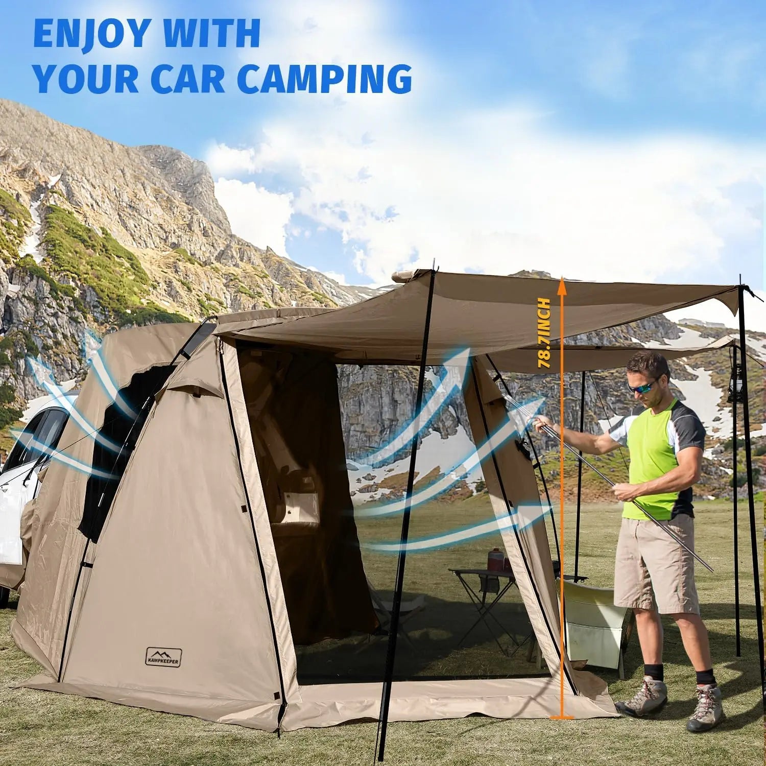 Camping SUV Car Tent Tailgate