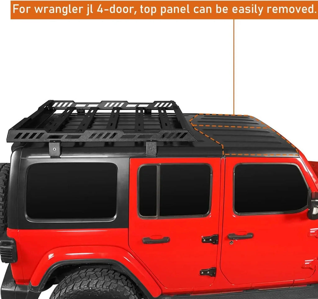 Roof Rack 2018-2025 Steel Cargo Basket Jeep