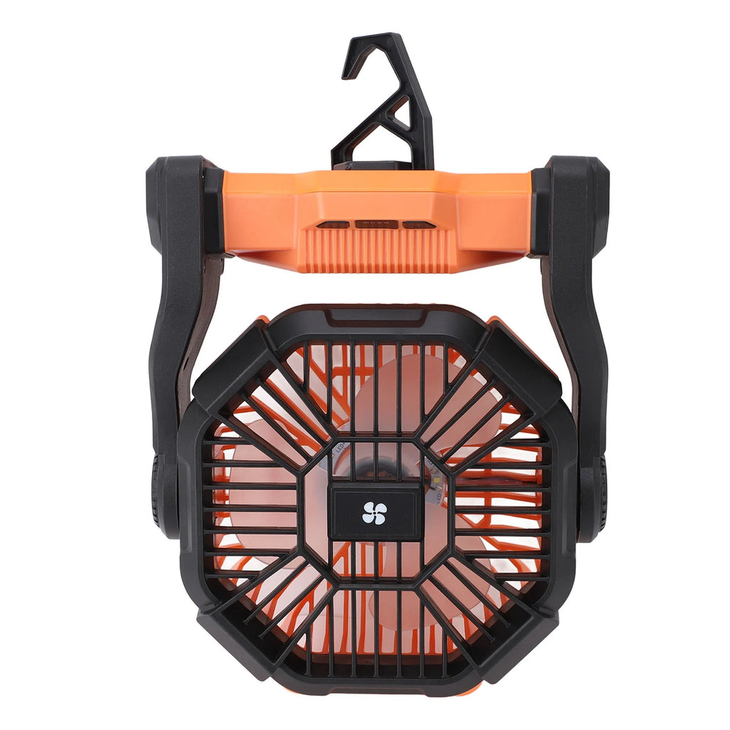 Portable Outdoor Tent Fan with LED Lantern