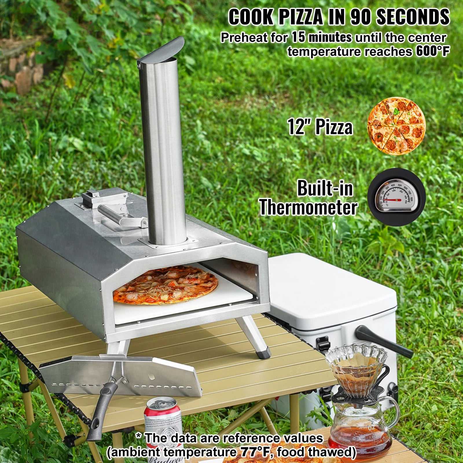 Outdoor Oven 12-inch Pizza Oven Includes Pizza Stone