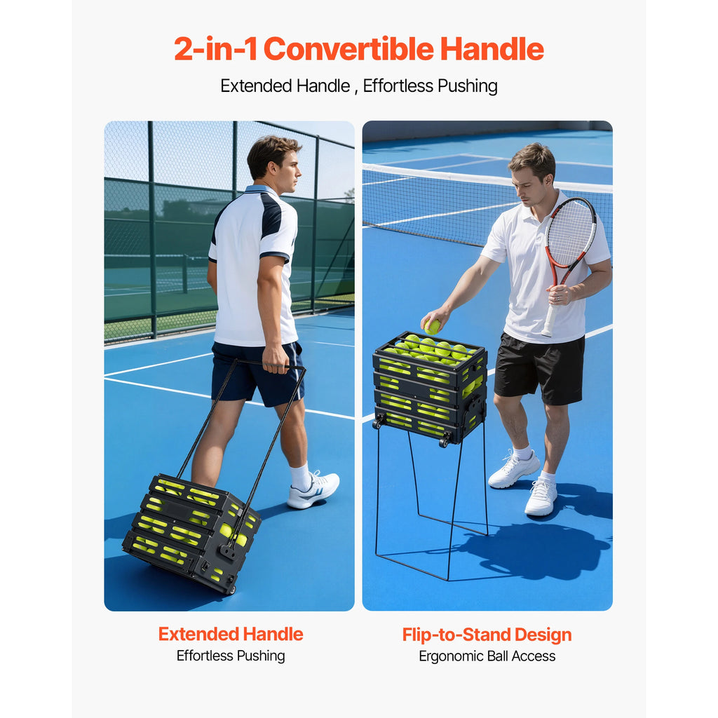 Tennis Ball Hopper Portable Pickleball Collection Caddy