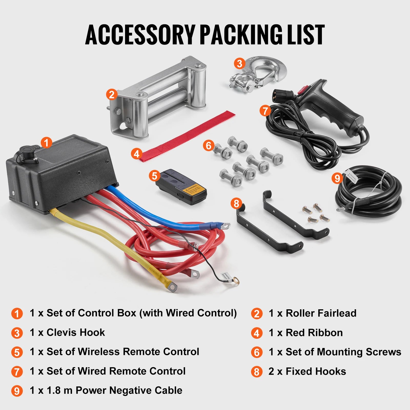 Electric Winch Truck Steel Cable Winch 85ft Wire Rope