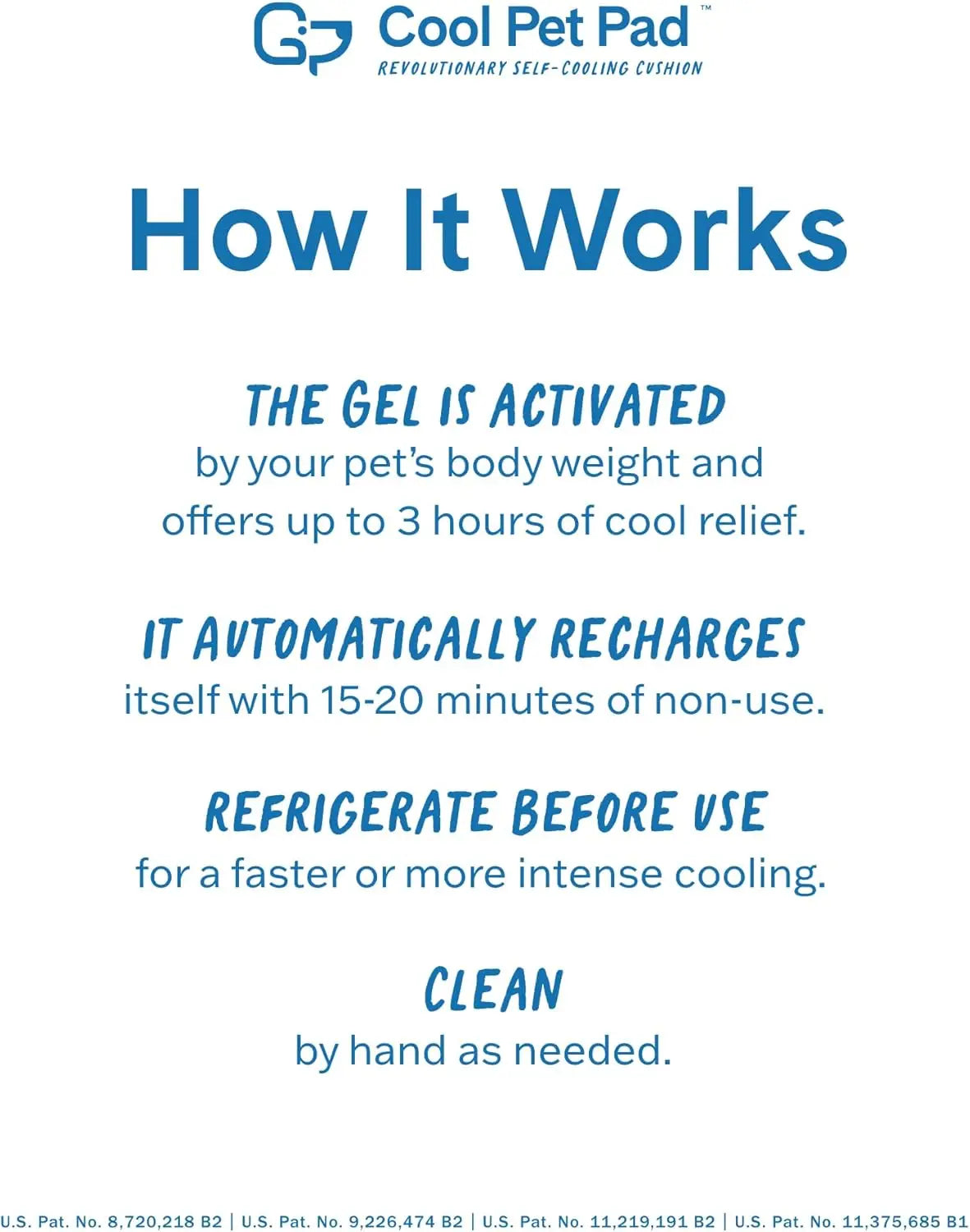 Large Blue Self-Cooling Mat Dogs & Cats
