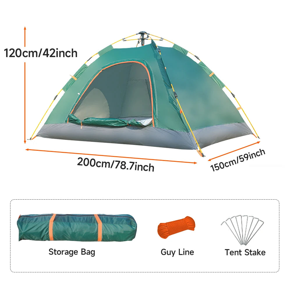 Camping Tent Waterproof Windproof with Rain Fly