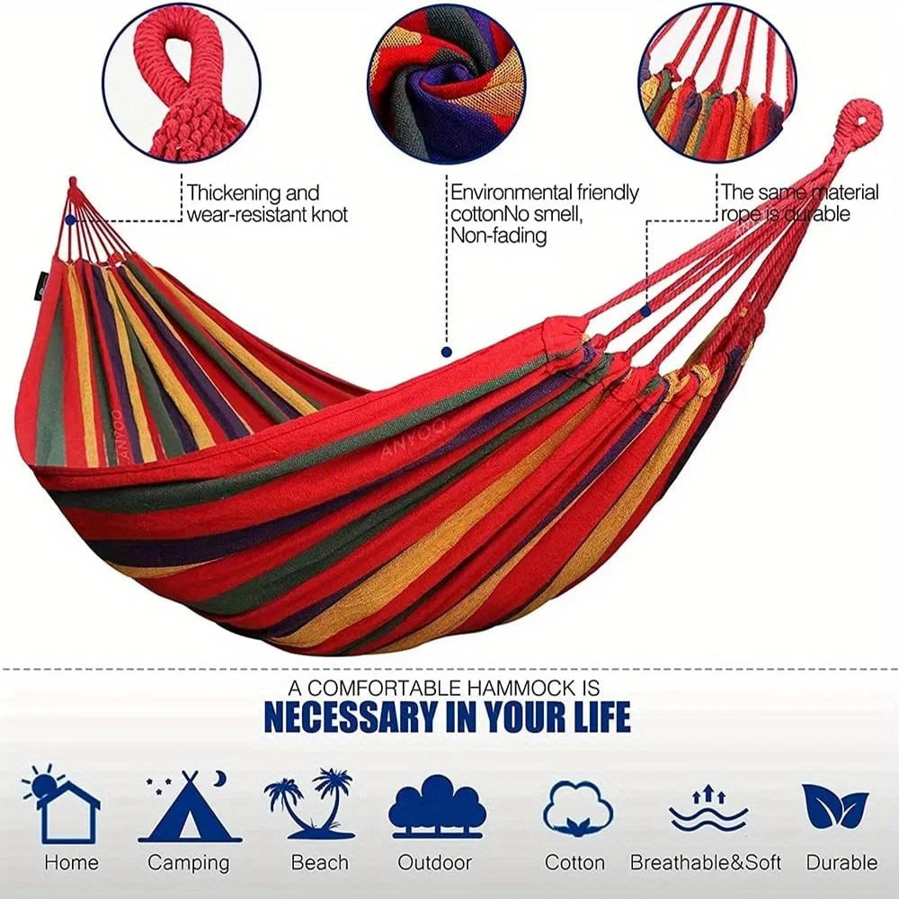 Leisure Hammock, Equipped with Tree-Friendly Straps