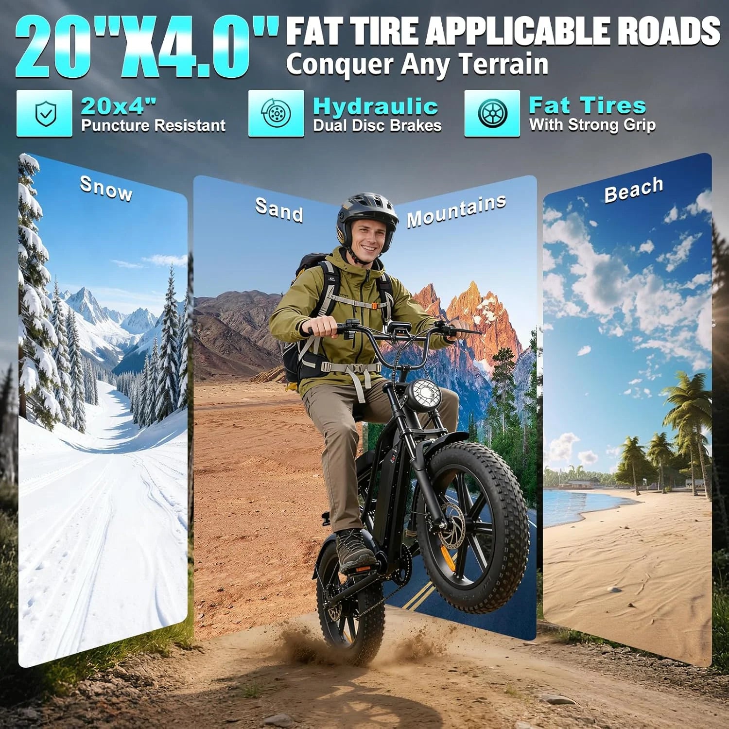 Brushless Motor Electric Bicycle  Off-road Mountain E-bike
