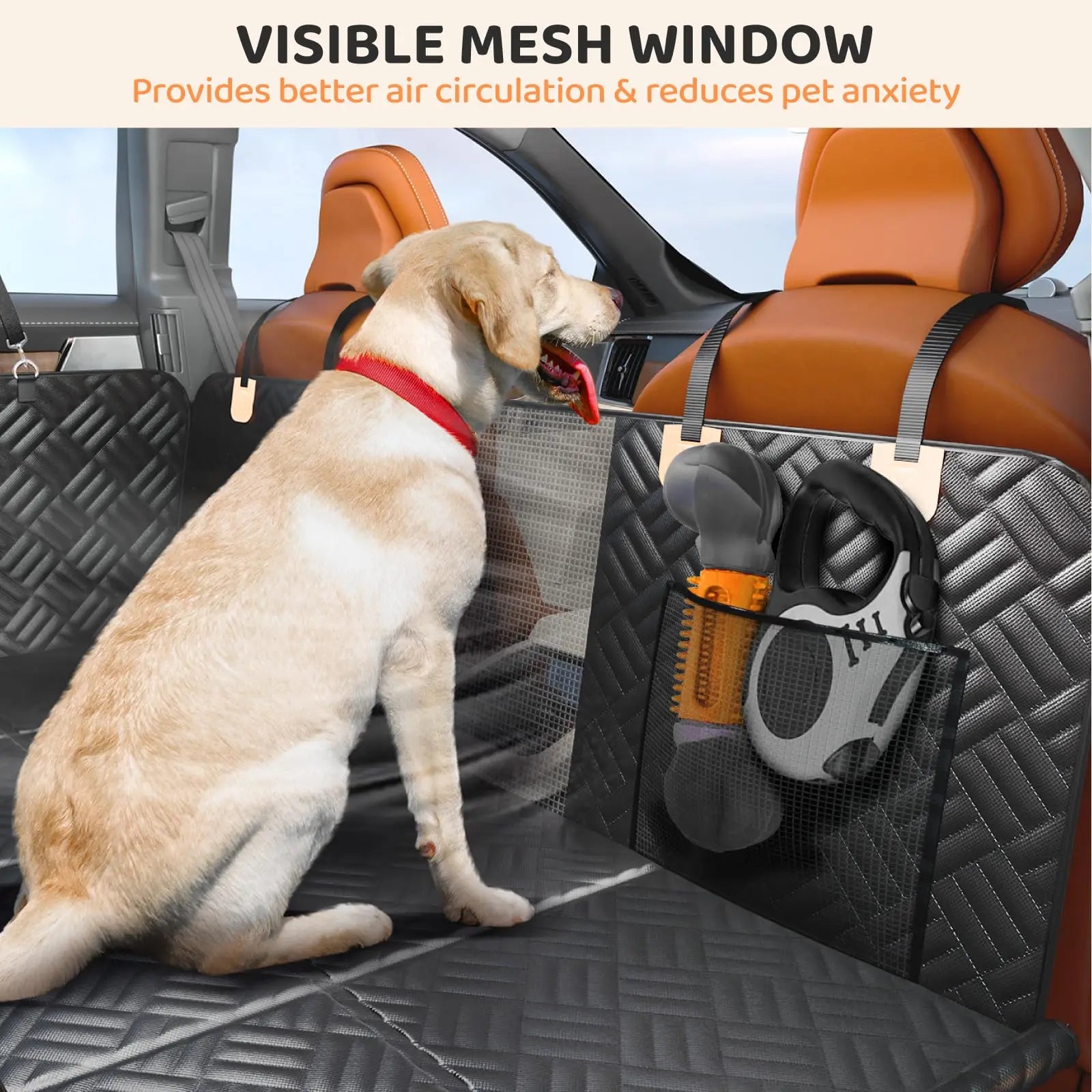 Dog Seat Cover Hard Bottom Rear Extender