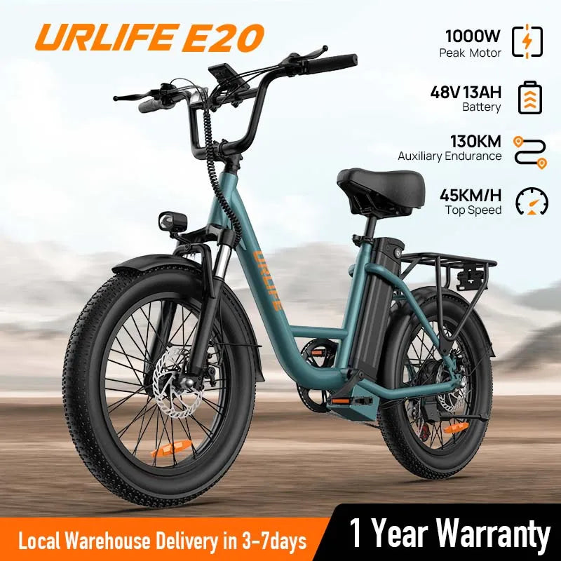 7-Speed E-Bike with Dual Disc Brake