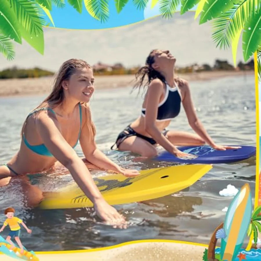 Beach bodyboarding