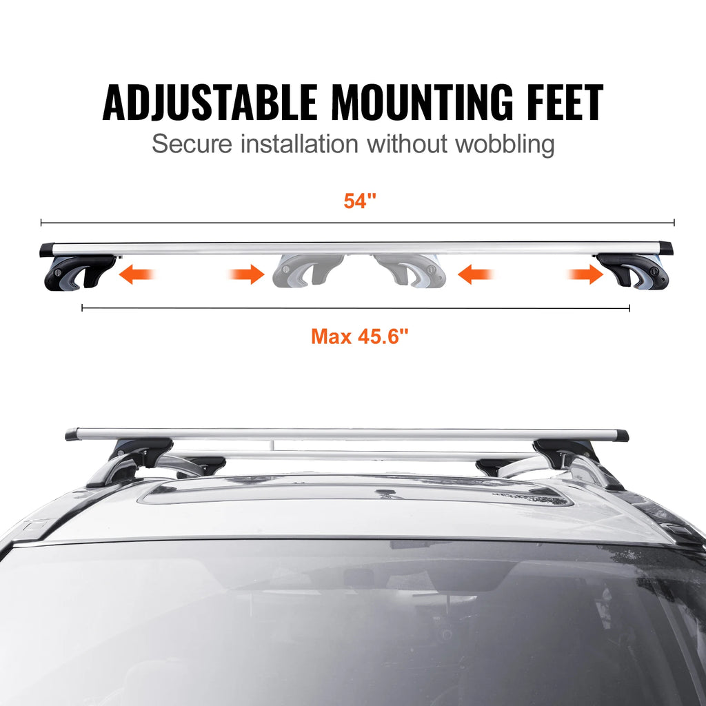Roof Rail Crossbar Baggage Luggage Carrier 200LBS
