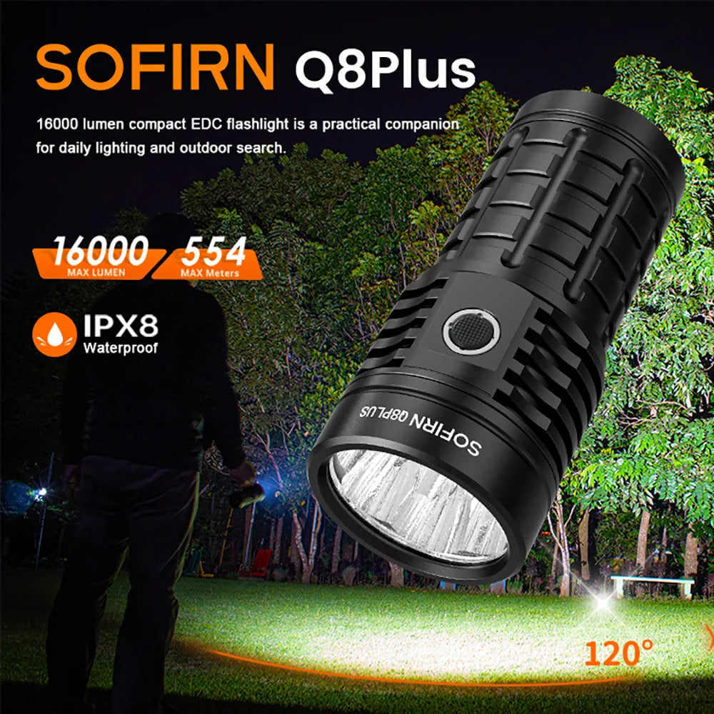 Plus Super Powerful LED Flashlight 16000lm