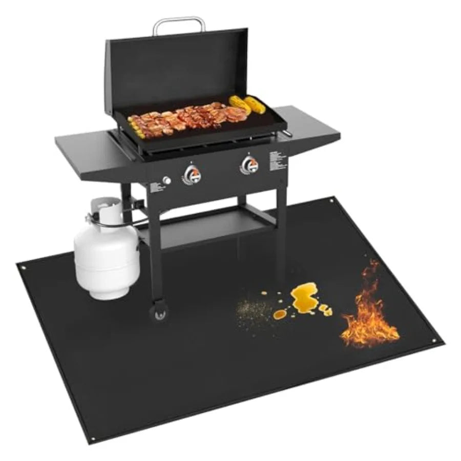70 x 48 in Grill Mats for Outdoor Grill Compatible with stone 28in and 36in Griddle, Fireproof Griddle Mats for Grilling to Pro