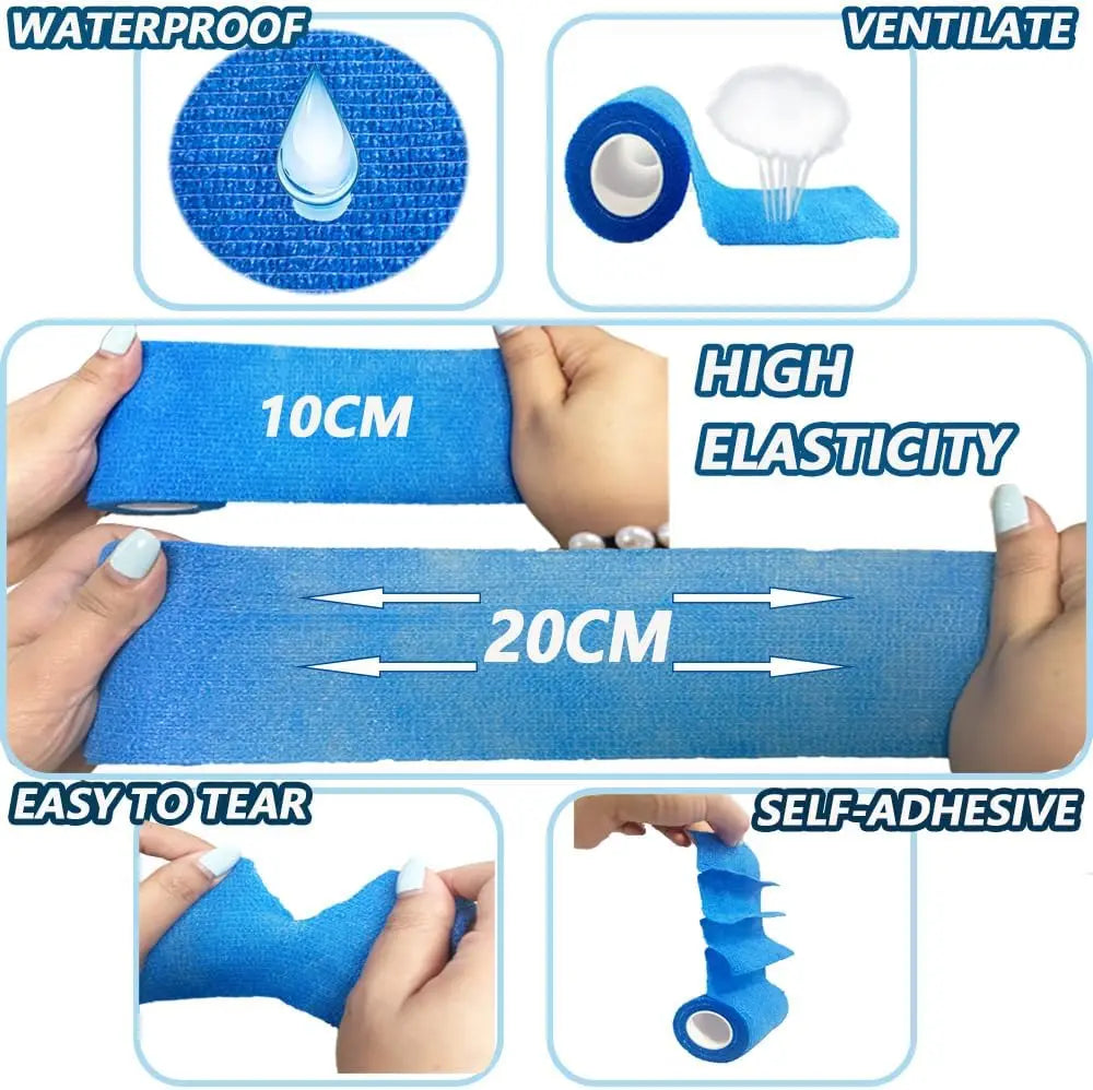 30pcs Self Adherent Cohesive Bandages Wrap 3"