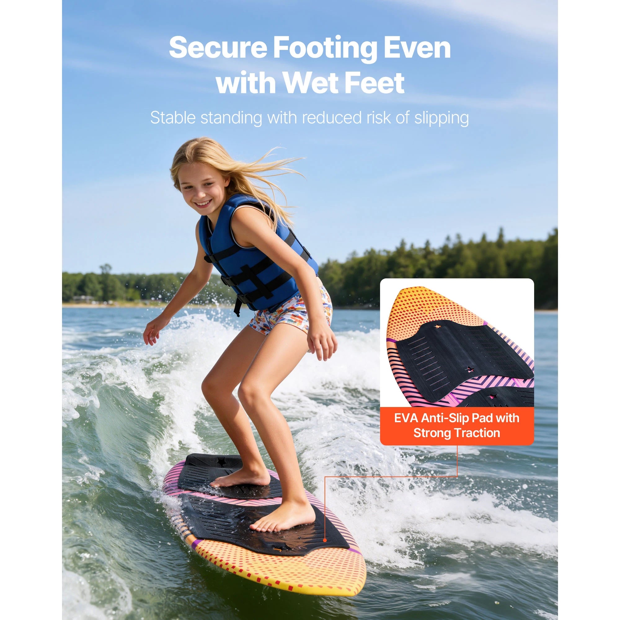 45/63In Wake Surfing Board for Youth