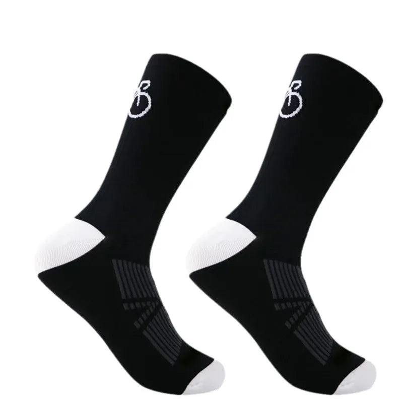 3 Pairs Cycling Socks Men Breathable Mesh
