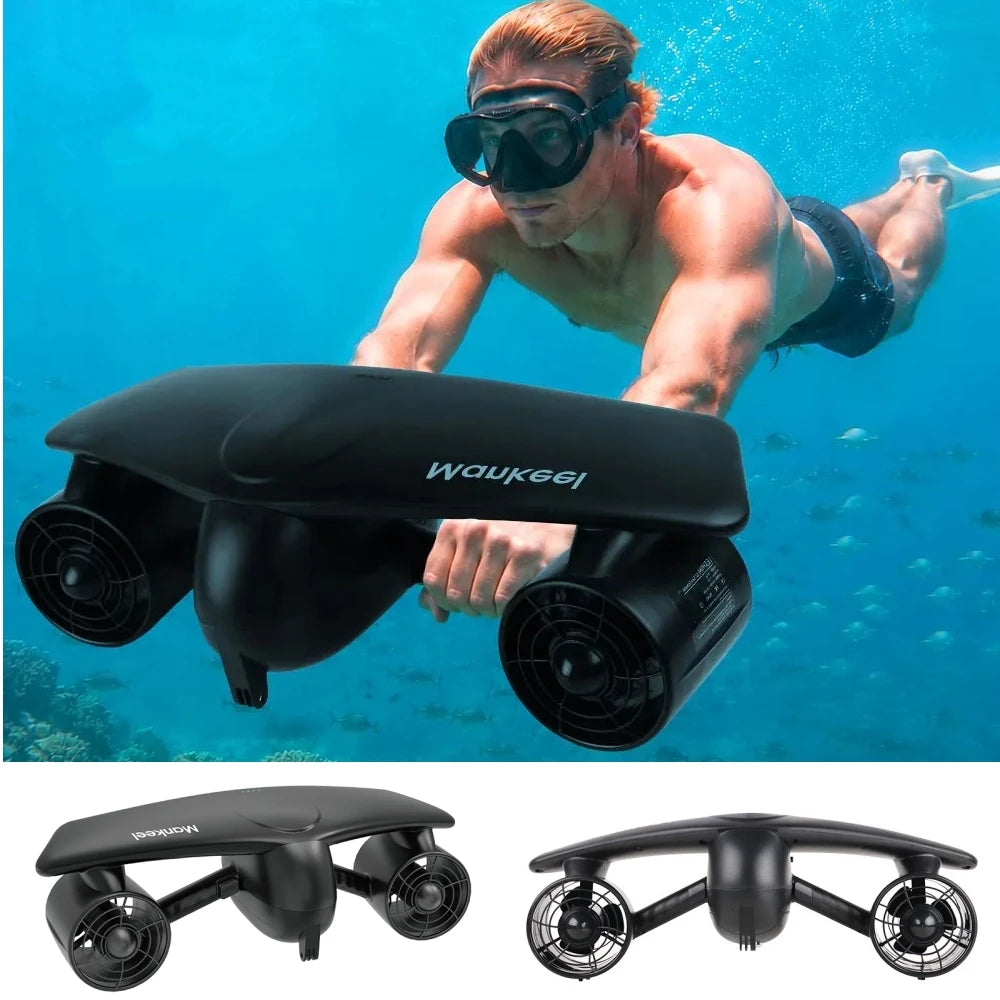 Electric Underwater Sea Scooter 50m Waterproof 2 Speed 28lbs