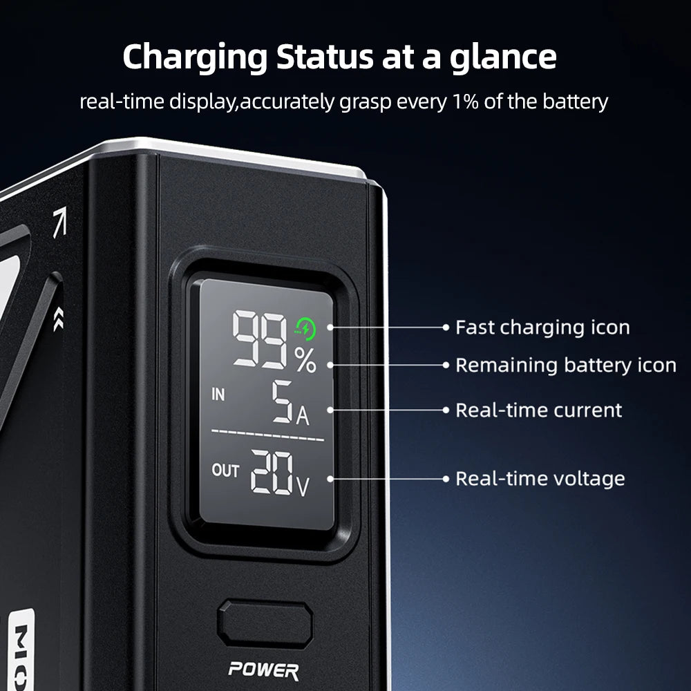70000mAh Large Capacity Battery Rechargeable Lamp