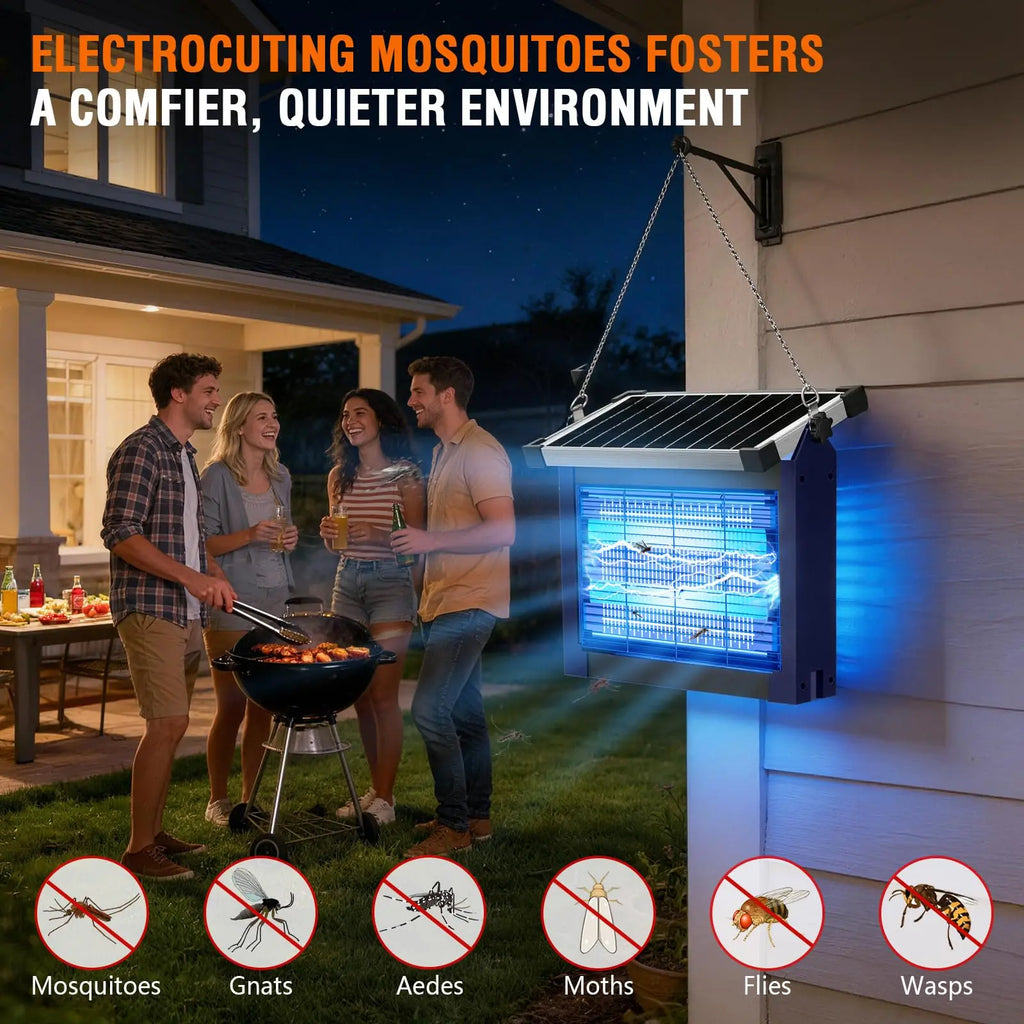 Solar Bug Zapper Outdoor Waterproof