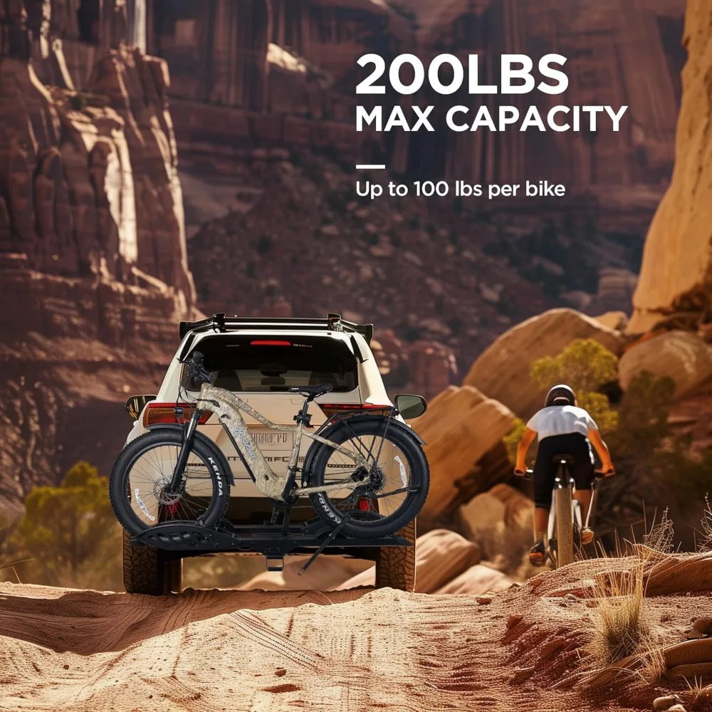 E-Bike Rack with Ramp Hitch Bike Rack
